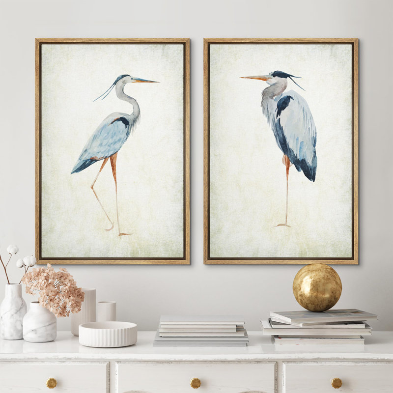 Blue Heron - high quality Print on Canvas